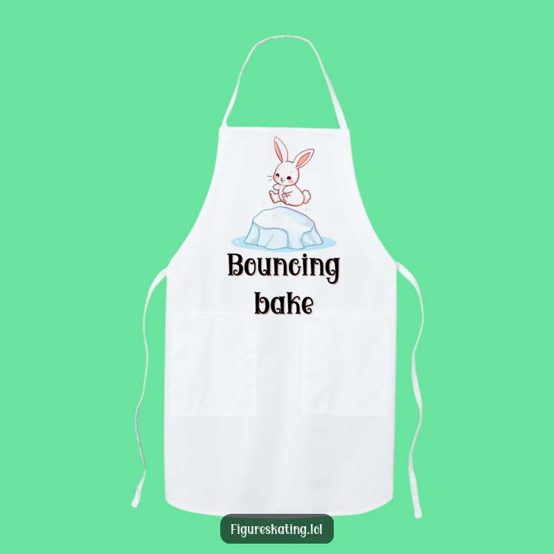 Funny Bunny Ice Leap Apron: Hilarious Kitchen Fun for Playful Cooks
