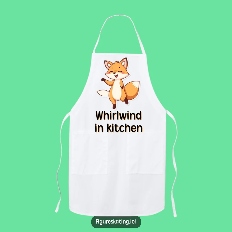 Funny Dancing Fox Apron a Hilarious Kitchen Gift for Cooks