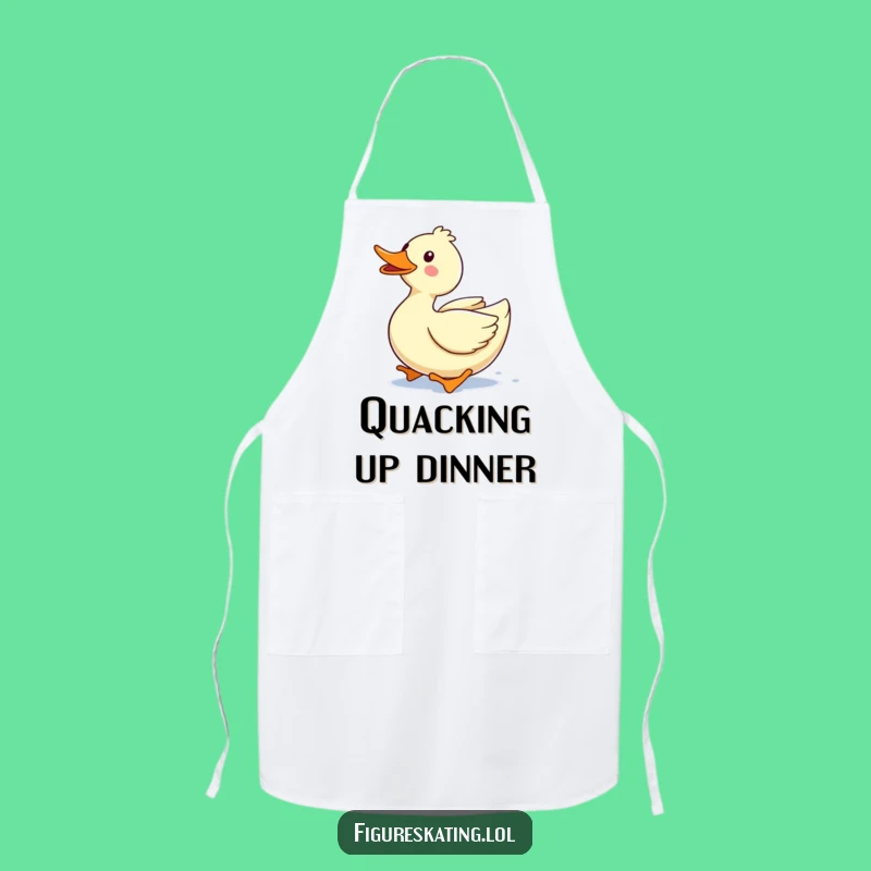 Funny Duck Gliding Apron: Cook with Joy and Cheerful Flair