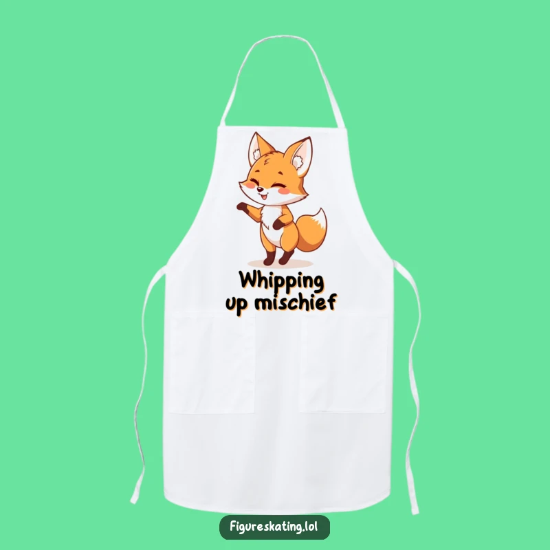 Funny Fox Pirouette Apron - Playful & Hilarious Kitchen Gift