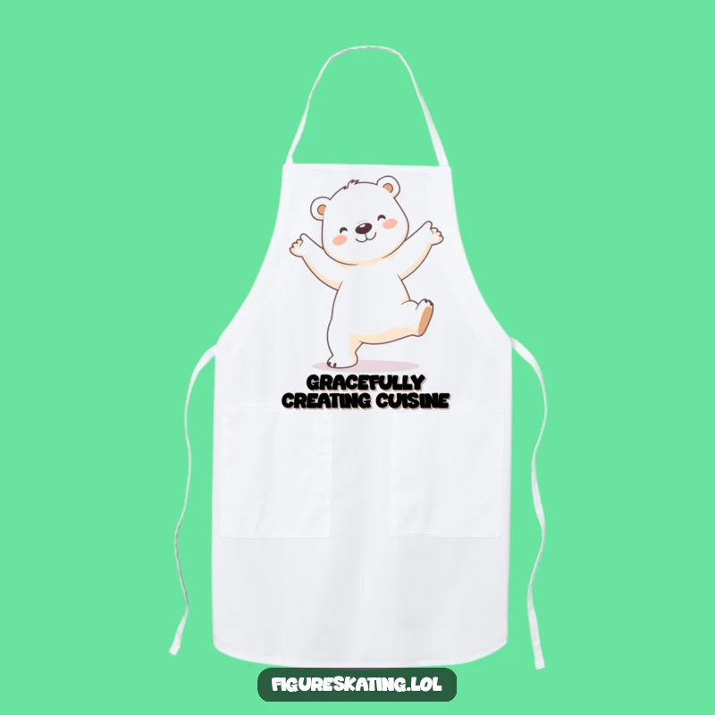 Funny Polar Bear Arabesque Apron: Cook with Grace and Style, A Kitchen Funny Gift!