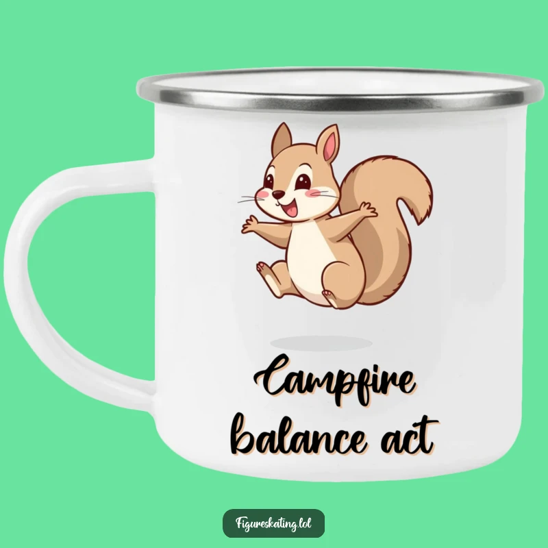 Funny Squirrel Spin Camping Mug a Cheerful and Hilarious Outdoor Gift