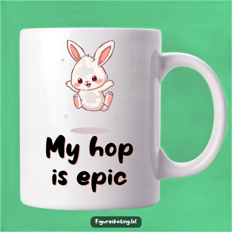 Funny Bunny Jump Mug: Hilarious Gift for Bouncy Personalities and Animal Lovers