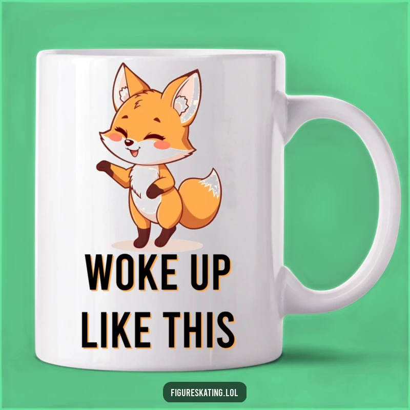 Funny Fox Pirouette Mug - Playful & Hilarious Gift for Fox Lovers