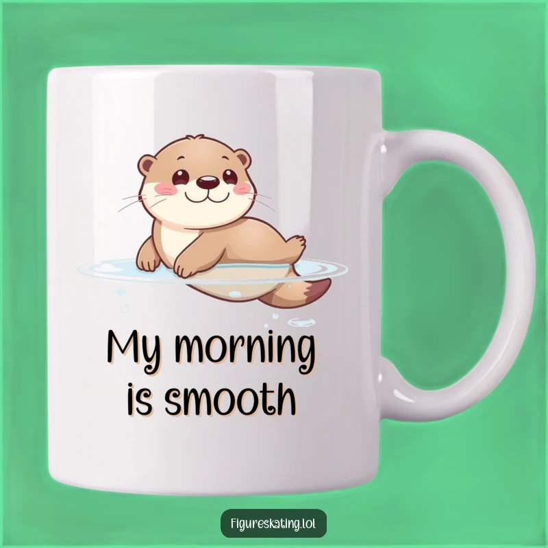 Funny Otter Sliding Mug: Adorable Animal Gift for Otter Lovers Who Enjoy Playful Humor