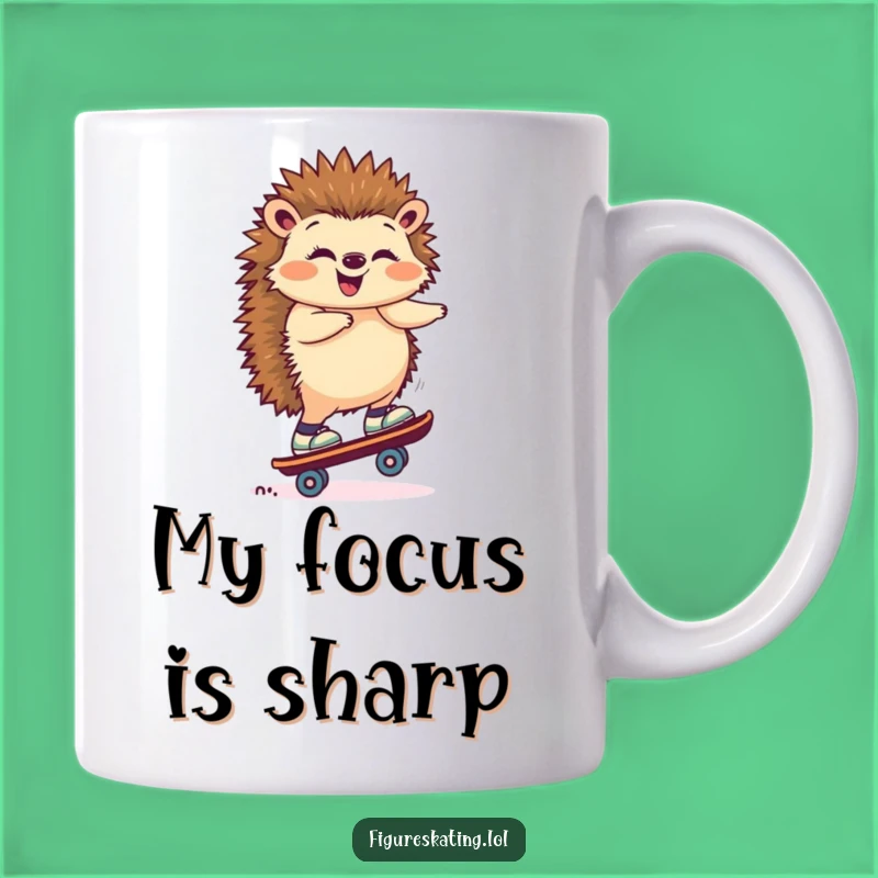 Funny Hedgehog Skate Mug: Hilarious Gift for Animal Lovers and Skaters