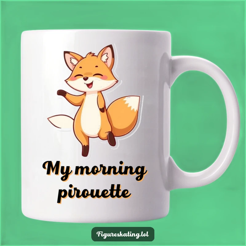 Funny Fox Twirling Mug a Delightful Gift for Fox Lovers
