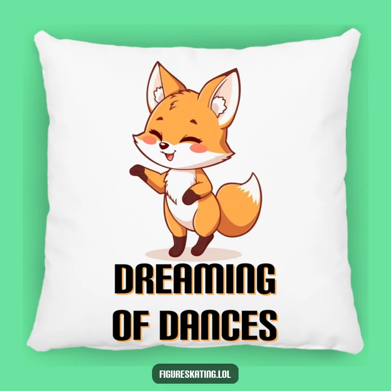 Funny Fox Pirouette Pillow - Cozy & Playful Accent Gift