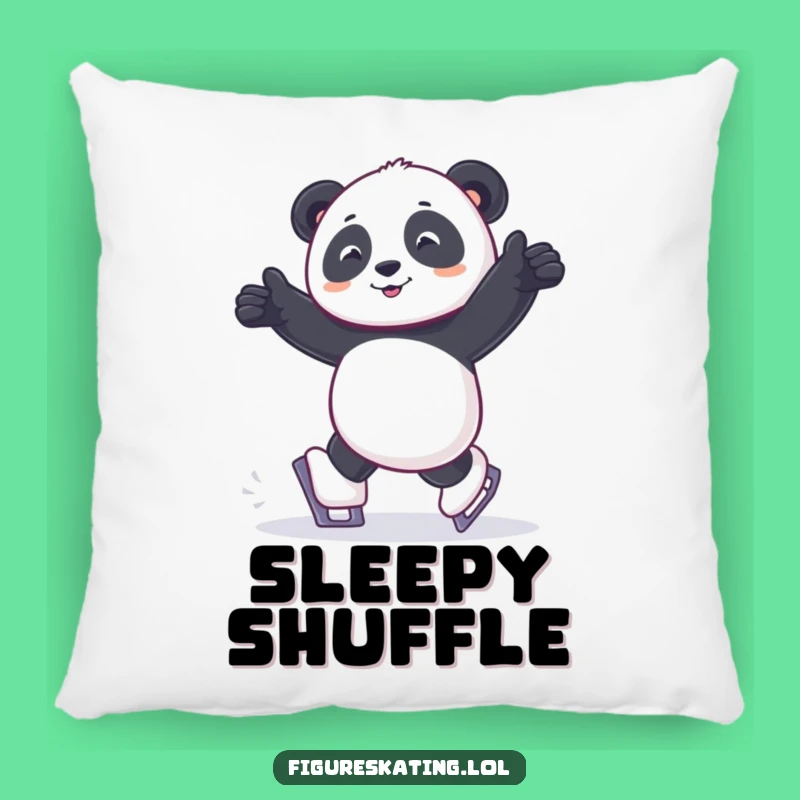 Funny Joyful Panda Skate Pillow: Cozy Panda Comfort
