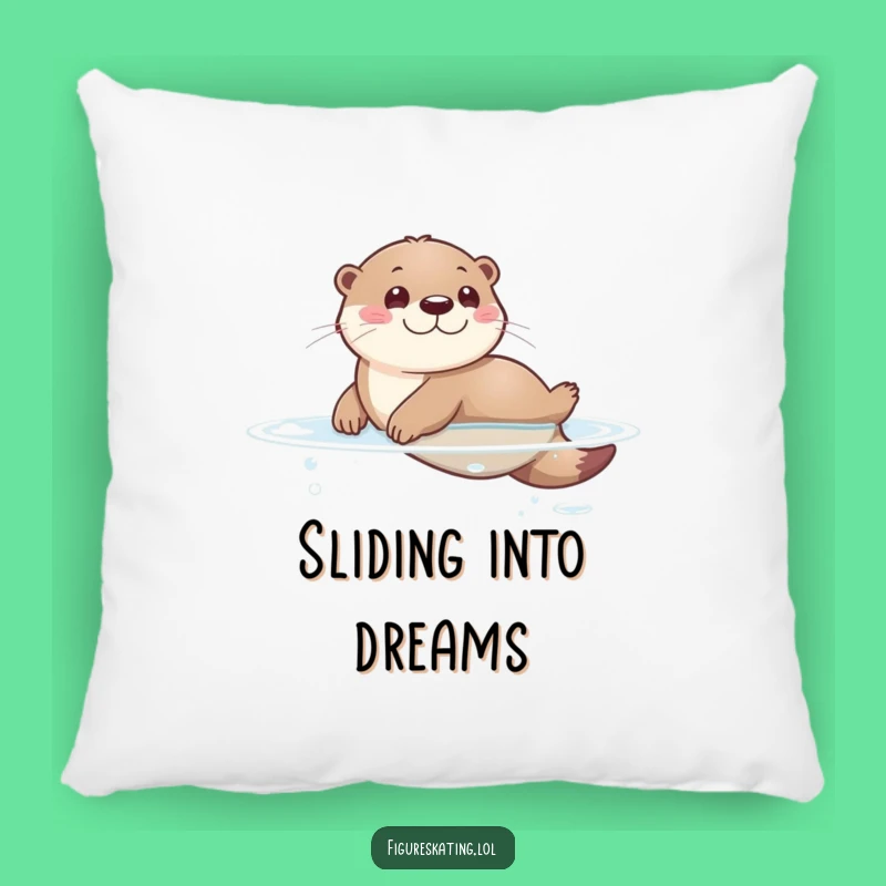 Funny Otter Sliding Pillow: Cuddle Up with Adorable Humor and Comfort