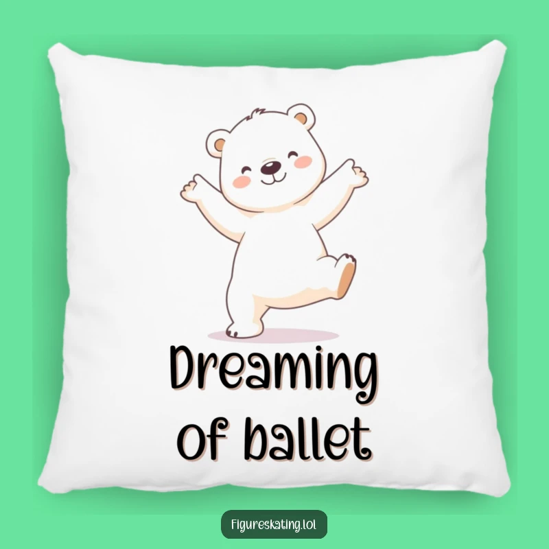 Funny Polar Bear Arabesque Pillow: Cuddle Up with Elegance, A Cozy Funny Gift!