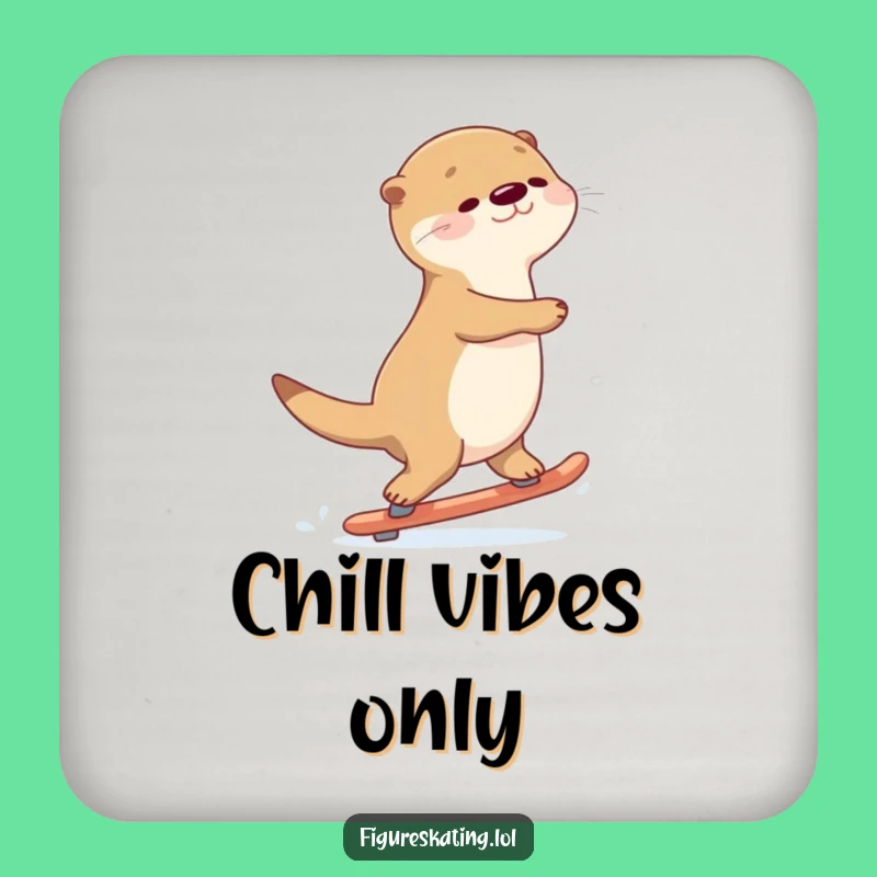 Funny Otter Gliding Coaster: Skater Table Protection Gift