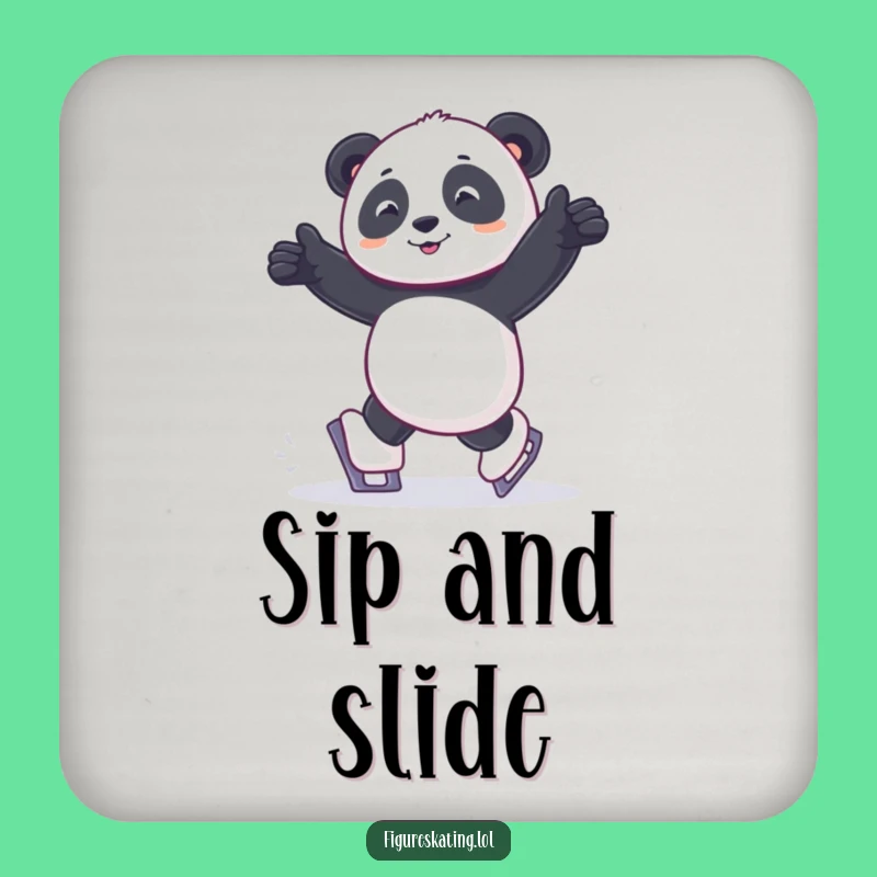 Funny Joyful Panda Skate Coaster: Protect Surfaces with Joy