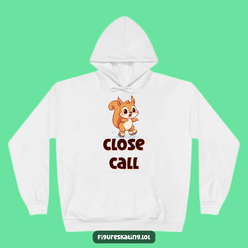 Funny Squirrel Skater Hoodie: Cozy Sweatshirt with Surprised Squirrel
