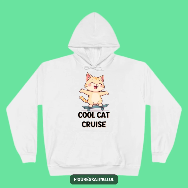 Funny Cat Hoodie: Cozy Joyful Skater Warmth Gift