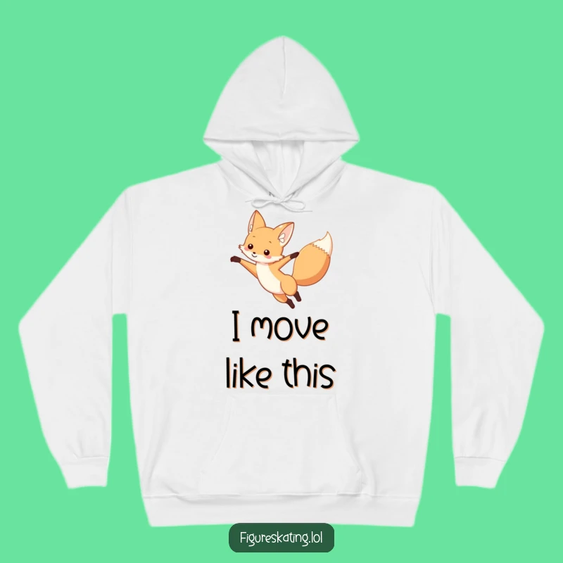 Cozy Funny Fox Arabesque Dancer Hoodie: Warm & Stylish Animal Art