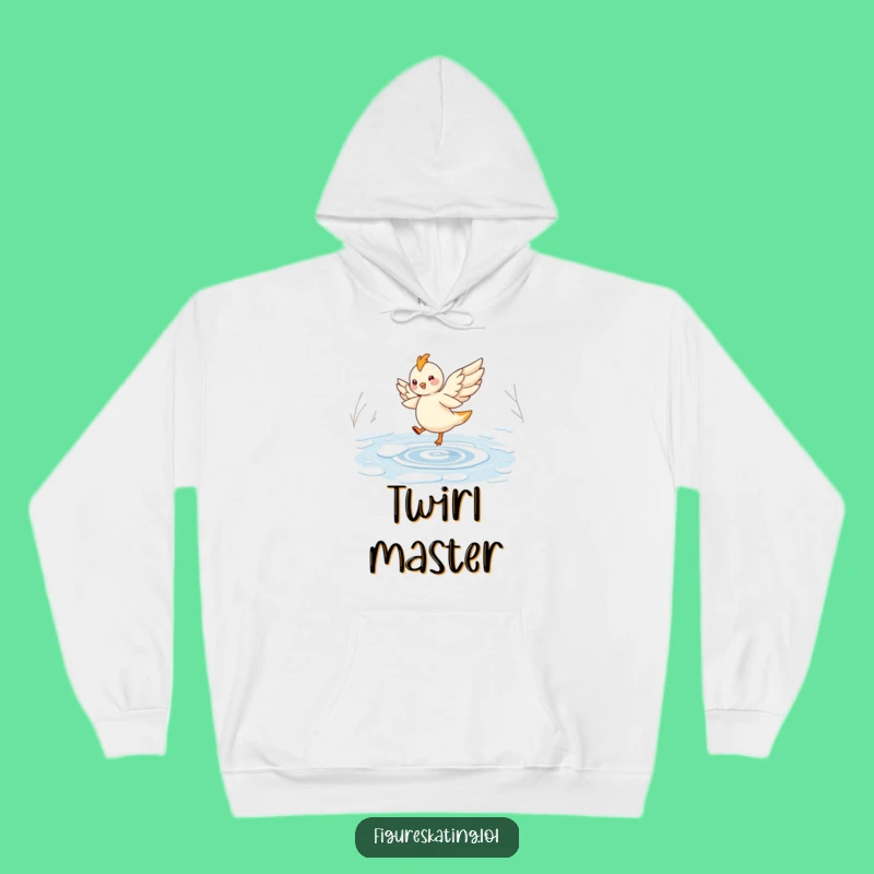 Funny Fairy Skater Hoodie: Cozy Sweatshirt with Twirling Creature