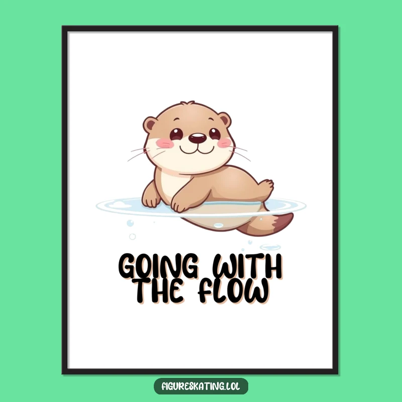 Free Printable Otter Wall Art: Hilarious Action Art for Instant Room Smiles