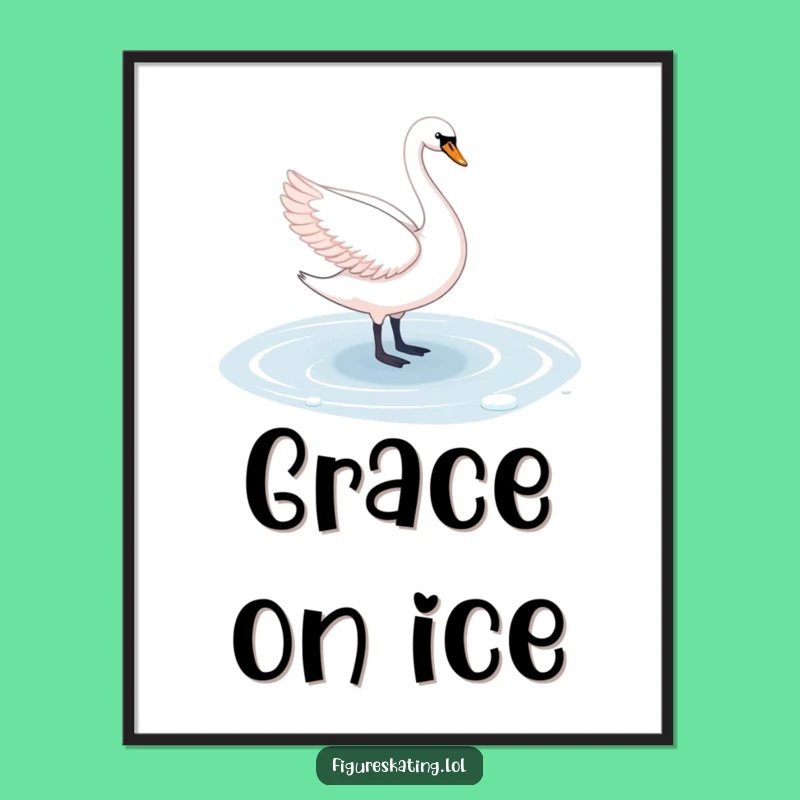 Free Printable Wall Art: Elegant Swan Dance, Downloadable & Print at Home Sophisticated Decor Gift