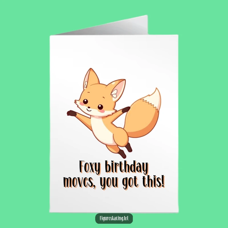 Free Printable Funny Birthday Card: Fox Arabesque - Elegant & Hilarious Downloadable Gift