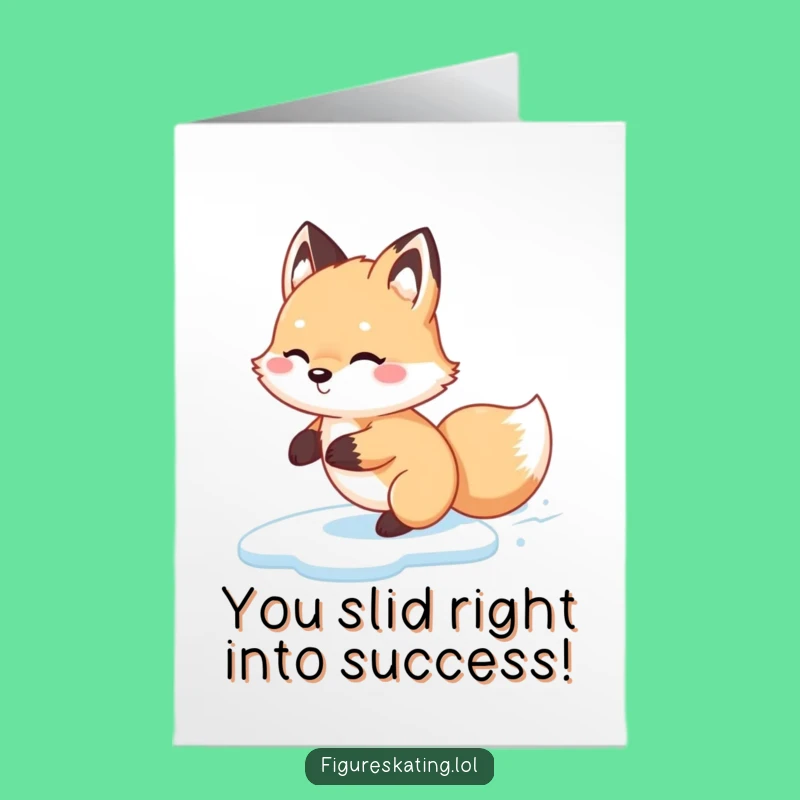Free Printable Fox Backwards Congrats Card - Funny Downloadable Achievement Gift