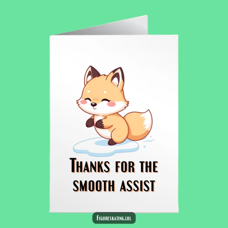 Free Printable Fox Backwards Thank You Card - Funny Downloadable Gift of Appreciation