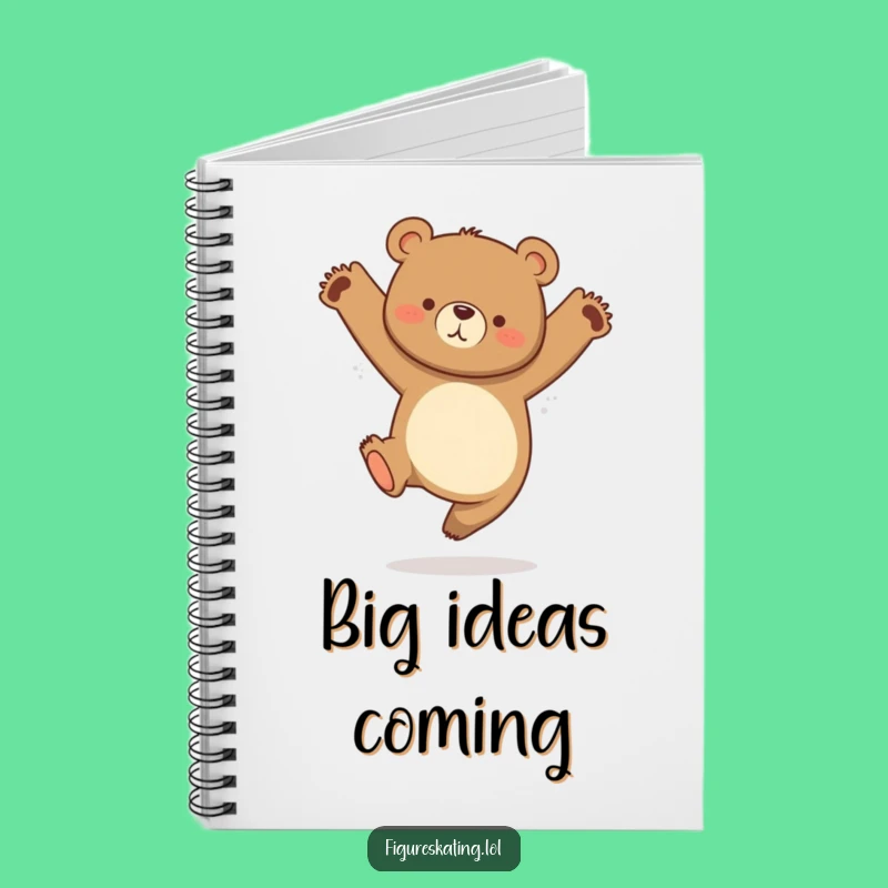 Funny Bear Jump Notebook a Journal for Adventurous Ideas