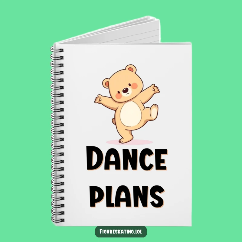 Funny Bear Cub Pirouette Notebook: Jot Down Your Dance Dreams
