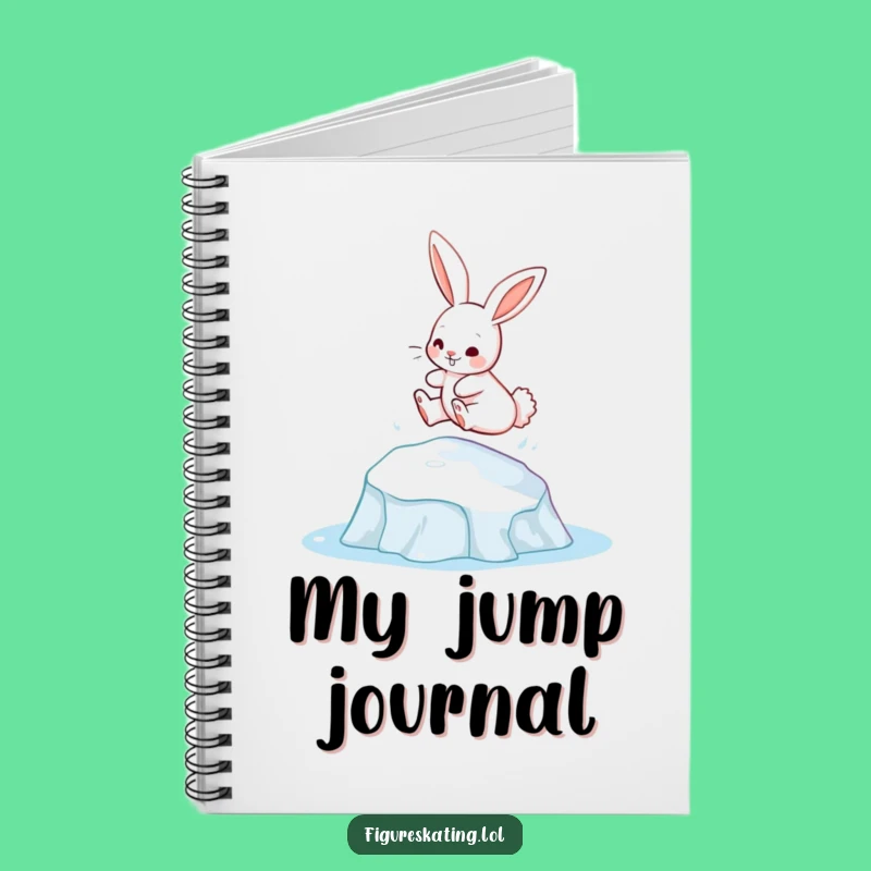 Funny Bunny Ice Leap Notebook: Journal Your Playful Adventures