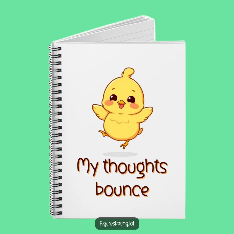 Funny Chick Jump Notebook: Jot Down Cheerful Thoughts with Adorable Humor