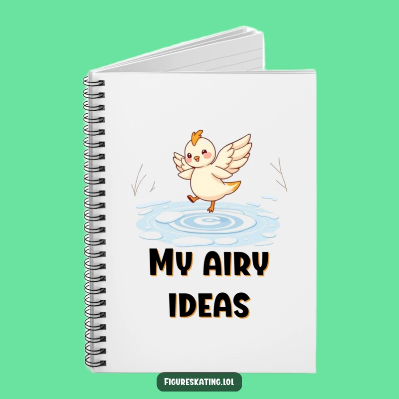 Funny Fairy Skater Notebook: Journal with Twirling Creature