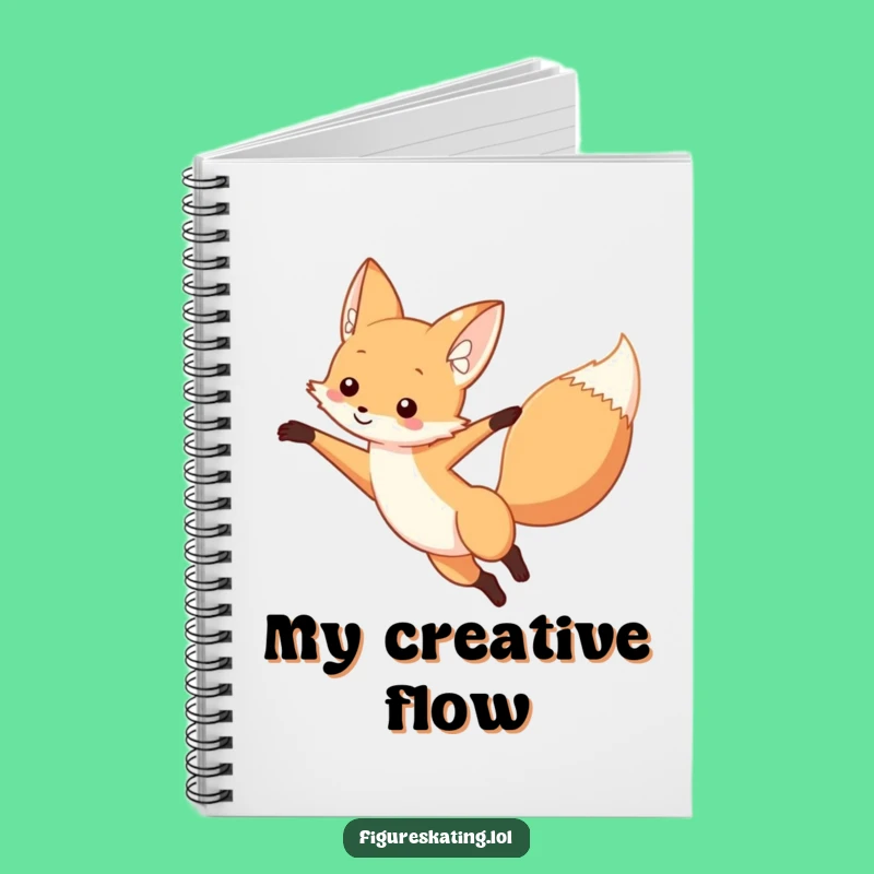 Funny Fox Arabesque Dancer Notebook: Journal Your Elegant Thoughts