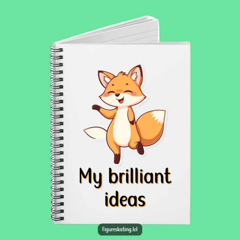 Funny Fox Twirling Notebook a Journal for Joyful Thoughts