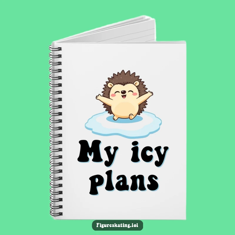 Funny Hedgehog Ice Notebook: Hilarious Journal Gift for Joyful Ideas.