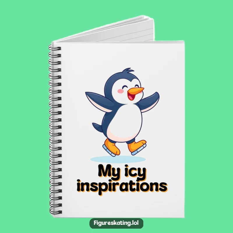 Funny Joyful Penguin Notebook: Jot Down Ideas with Winter Flair