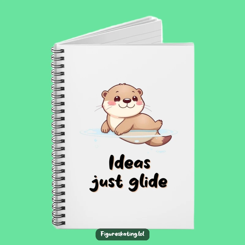 Funny Otter Sliding Notebook: Jot Down Ideas with Playful Animal Humor