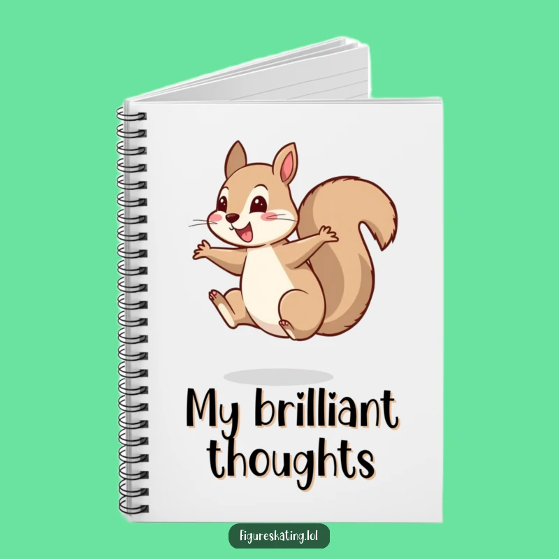 Funny Squirrel Spin Notebook a Journal for Balanced Ideas