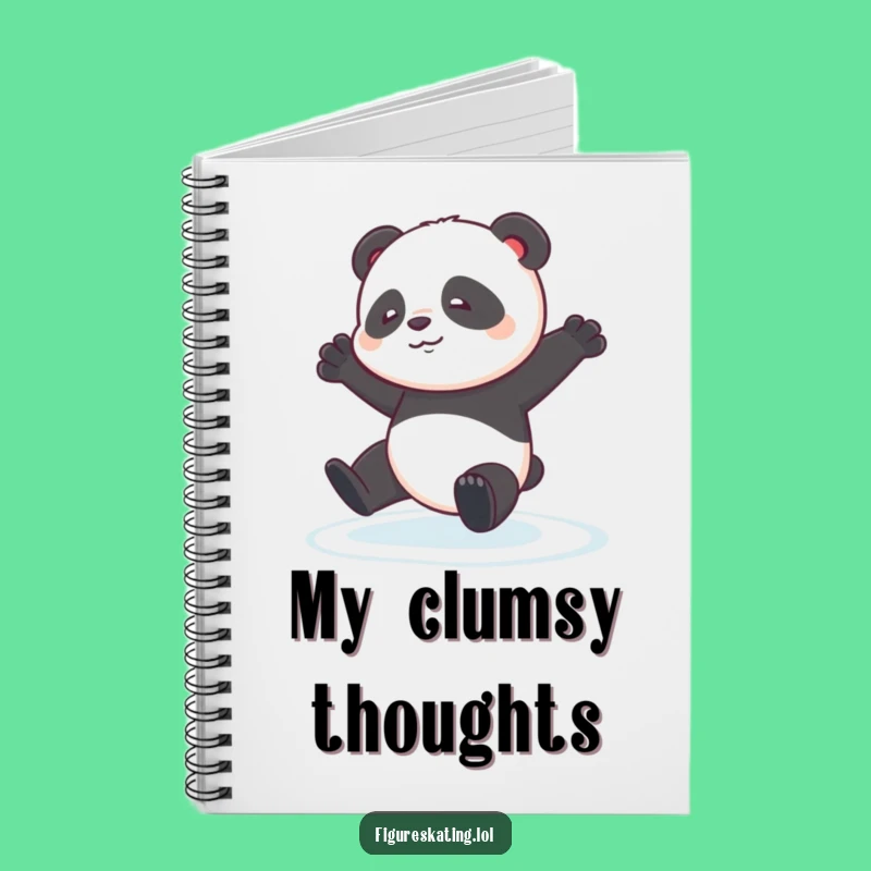 Funny Panda Pirouette Notebook: Skater's Journal Gift