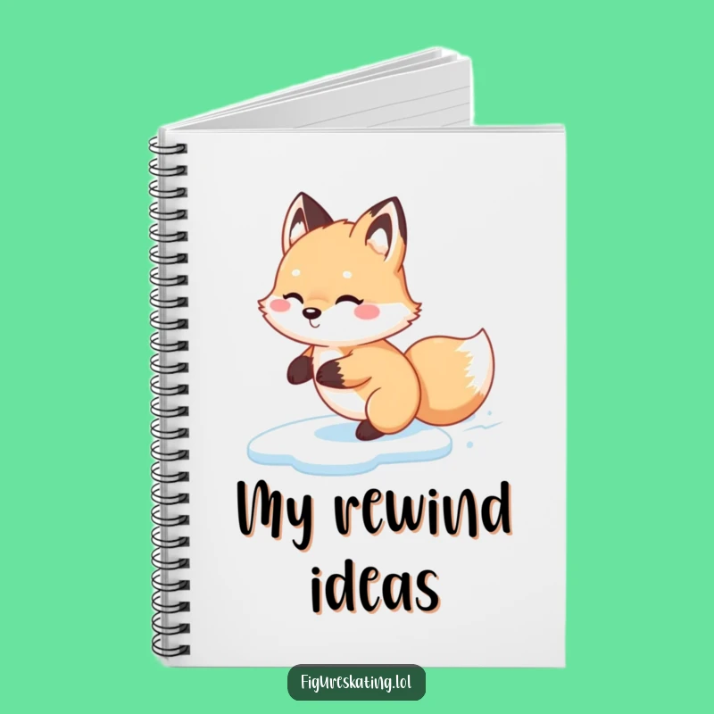 Funny Fox Glide Notebook - Journal Your Winter Moves