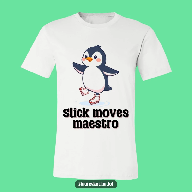 Funny Penguin Ice Skating T-Shirt: Happy Skater Tee, Perfect Gift!