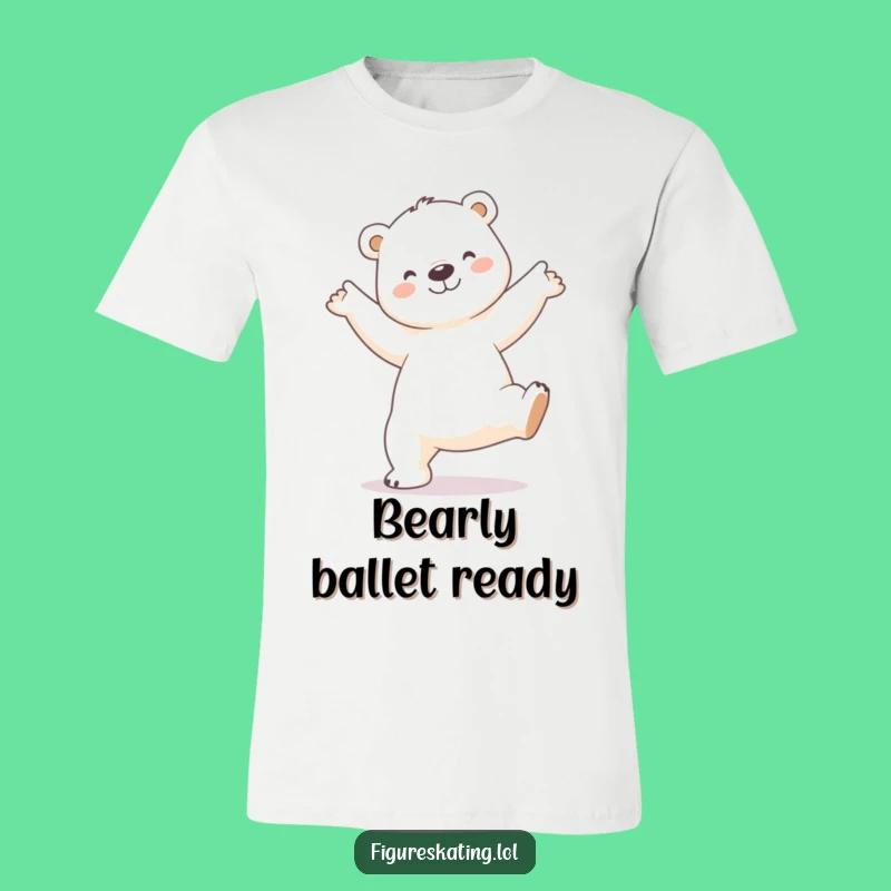 Funny Polar Bear Arabesque T-Shirt: Wear Your Grace, A Hilarious Funny Gift!