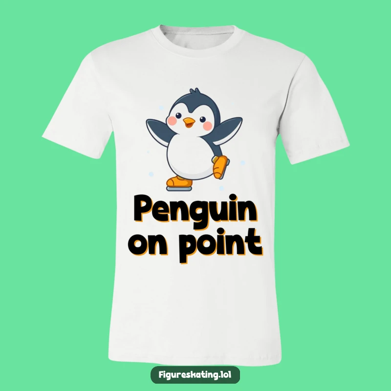 Funny Penguin Ice Skater T-Shirt: Wear Your Moves, A Hilarious Funny Gift!