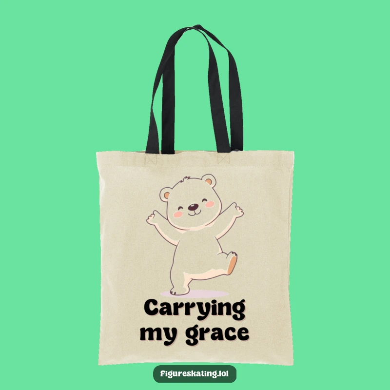 Funny Polar Bear Arabesque Tote Bag: Carry Your Essentials with Style, An Elegant Funny Gift!