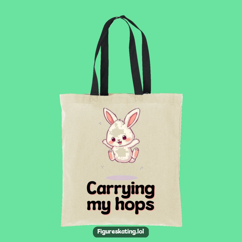 Funny Bunny Jump Tote Bag: Carry Your Essentials with Bouncy Charm