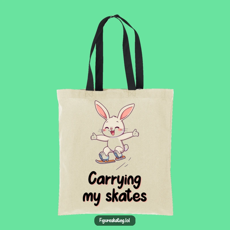Funny Bunny Skater Tote Bag: Durable Bag for Skating Essentials