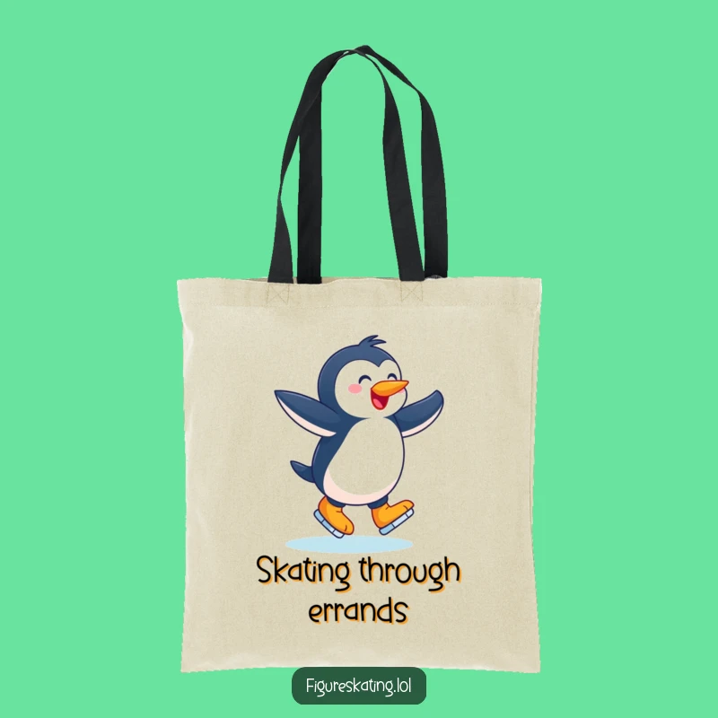 Funny Joyful Penguin Tote Bag: Carry Winter Fun Everywhere